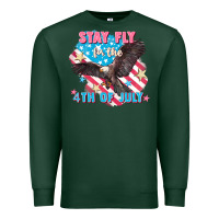 Sports Green Stay fly for the 4th of July Premium Sweatshirt - FaDigitalArtStudio