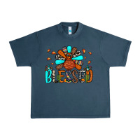 Midnight Navy blessed turkey Urban Heavy Tee - JahusDesignShop