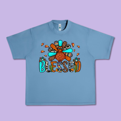 Blessed Turkey Urban Heavy Tee Designed By Jahusdesignshop