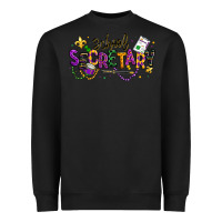 Black mardi gras school secretary Heavyweight Sweatshirt - texasbilliewilder