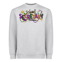 Mardi Gras School Secretary Heavyweight Sweatshirt | Teevron