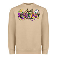 Mushroom mardi gras school secretary Heavyweight Sweatshirt - texasbilliewilder
