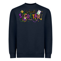 Navy mardi gras school secretary Heavyweight Sweatshirt - texasbilliewilder