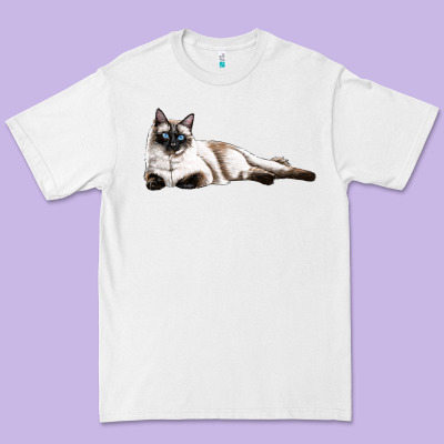 Siamese Premium Tee Designed By Lillyallendesigns