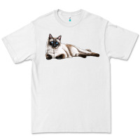 White siamese Premium Tee - LillyAllenDesigns