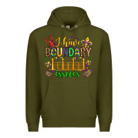 Army Green ı have boundary issues mardi gras olivia Premium Hoodie - OliviaCreatesArt