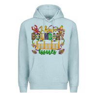 Blue Mist ı have boundary issues mardi gras olivia Premium Hoodie - OliviaCreatesArt