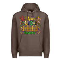 Coffee ı have boundary issues mardi gras olivia Premium Hoodie - OliviaCreatesArt