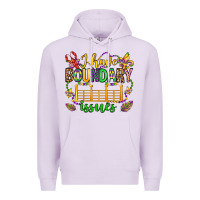 Lilac ı have boundary issues mardi gras olivia Premium Hoodie - OliviaCreatesArt