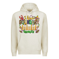 Oatmeal Heather ı have boundary issues mardi gras olivia Premium Hoodie - OliviaCreatesArt