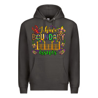 Smoke ı have boundary issues mardi gras olivia Premium Hoodie - OliviaCreatesArt