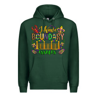Sports Green ı have boundary issues mardi gras olivia Premium Hoodie - OliviaCreatesArt