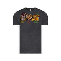 Vintage Black Peace Love Fiesta Vintage Tee - BundleAndBundleShop