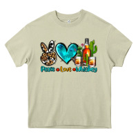 Mossy peace love whiskey Heavy Core Tee - AdoDesignShop