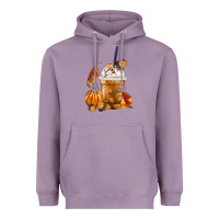 Lavender Pumpkin Spice Coffee Heavyweight Hoodie - FaDigitalArtStudio