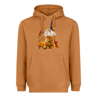 Meerkat Pumpkin Spice Coffee Heavyweight Hoodie - FaDigitalArtStudio