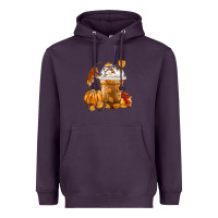 Plum Pumpkin Spice Coffee Heavyweight Hoodie - FaDigitalArtStudio