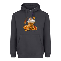Smoke Pumpkin Spice Coffee Heavyweight Hoodie - FaDigitalArtStudio