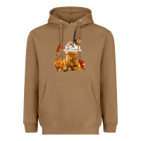 Toasted Coconut Pumpkin Spice Coffee Heavyweight Hoodie - FaDigitalArtStudio