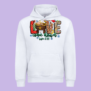 Love Comedown Luke 2.11-2 2 Urban Hoodie Designed By Cowhidedigitalart