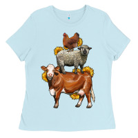 Farm Animals Stack Ladies Tee | Teevron
