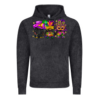 Vintage Black Mardi Gras afro gnomies Vintage Hoodie - BundleAndBundleShop