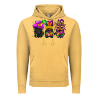 Vintage Mustard Mardi Gras afro gnomies Vintage Hoodie - BundleAndBundleShop