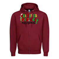 Burgundy certified medical assistant Zipper Hoodie - CowGirlArtShop