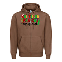 Chestnut certified medical assistant Zipper Hoodie - CowGirlArtShop