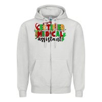 Dove Grey certified medical assistant Zipper Hoodie - CowGirlArtShop