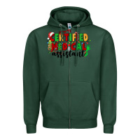 Sports Green certified medical assistant Zipper Hoodie - CowGirlArtShop