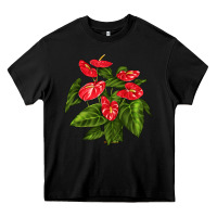 Black anthurium Heavy Core Tee - LillyAllenDesigns
