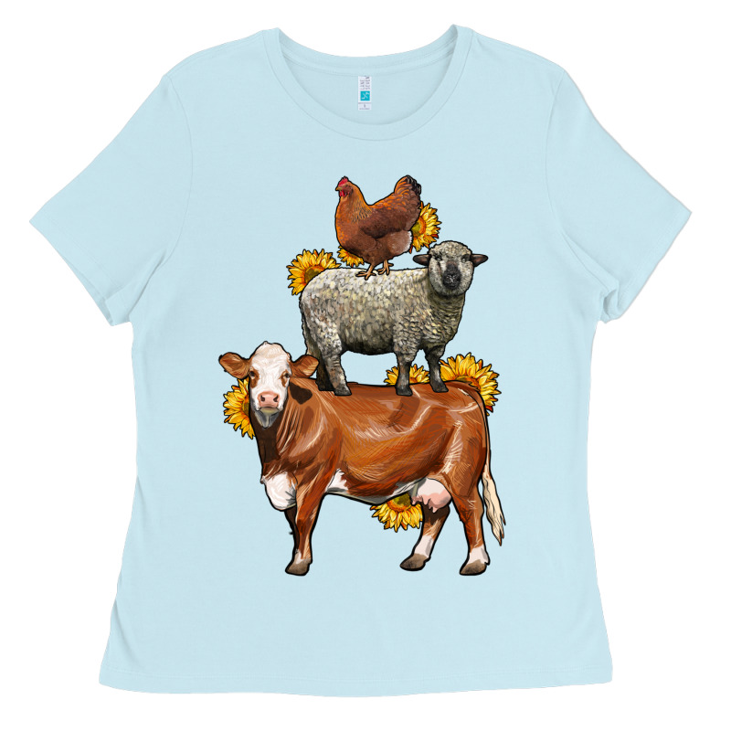 Farm Animals Stack Ladies Tee by LillyAllenDesigns | Teevron