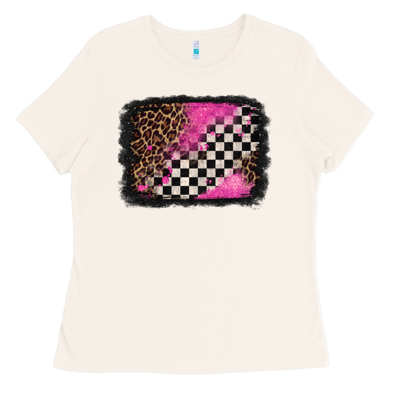 Racing Leopard Background Ladies Tee by Jasminsmagicworld | Teevron