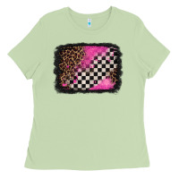 Matcha racing leopard background Ladies Tee - Jasminsmagicworld