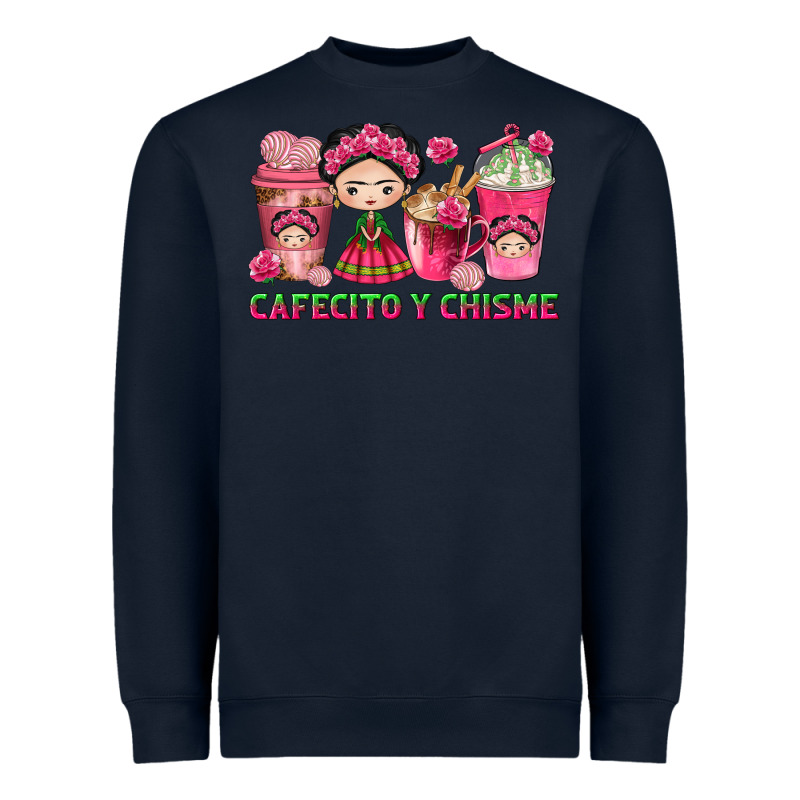 Cafecito Y Chisme With Coffee Cups Heavyweight Sweatshirt by texasbilliewilder | Teevron