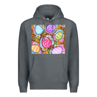 Rock Easter eggs daisies carrots Premium Hoodie - OliviaCreatesArt