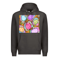 Smoke Easter eggs daisies carrots Premium Hoodie - OliviaCreatesArt