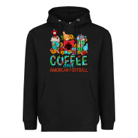 Black Coffee And American Football Coffee Cups Heavyweight Hoodie - FaDigitalArtStudio