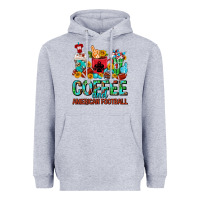 Coffee And American Football Coffee Cups Heavyweight Hoodie | Teevron