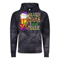Cloud Black Mardi Gras and beer Vintage Hoodie - BundleAndBundleShop