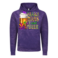 Cloud Purple Mardi Gras and beer Vintage Hoodie - BundleAndBundleShop