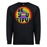 Black Be you tiful pride Premium Sweatshirt - FaDigitalArtStudio