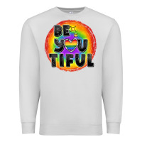 Dove Grey Be you tiful pride Premium Sweatshirt - FaDigitalArtStudio