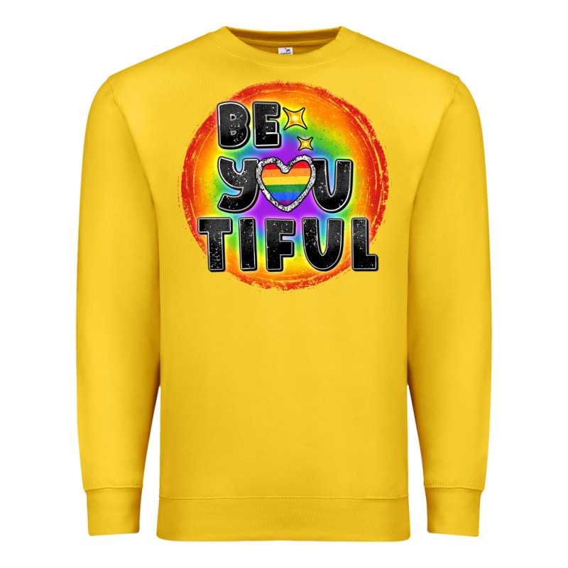Be You Tiful Pride Premium Sweatshirt by FaDigitalArtStudio | Teevron