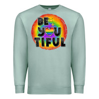 Seafoam Be you tiful pride Premium Sweatshirt - FaDigitalArtStudio