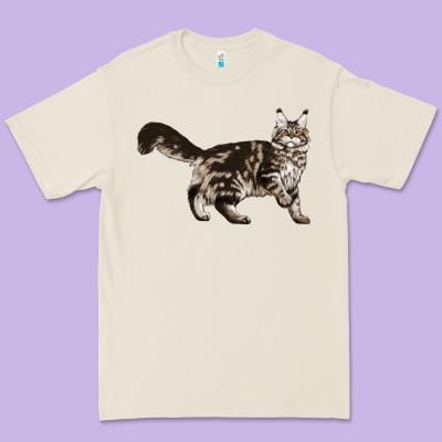 Maine Coon Cat Premium Tee Designed By Lillyallendesigns