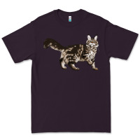 Plum Maine Coon Cat Premium Tee - LillyAllenDesigns