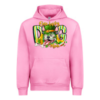 Fuchsia Pink st patricks day dog mom Urban Hoodie - CowhideDigitalArt