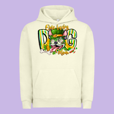 St Patricks Day Dog Mom Urban Hoodie Designed By Cowhidedigitalart